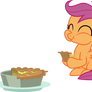 Scootaloo eating pie
