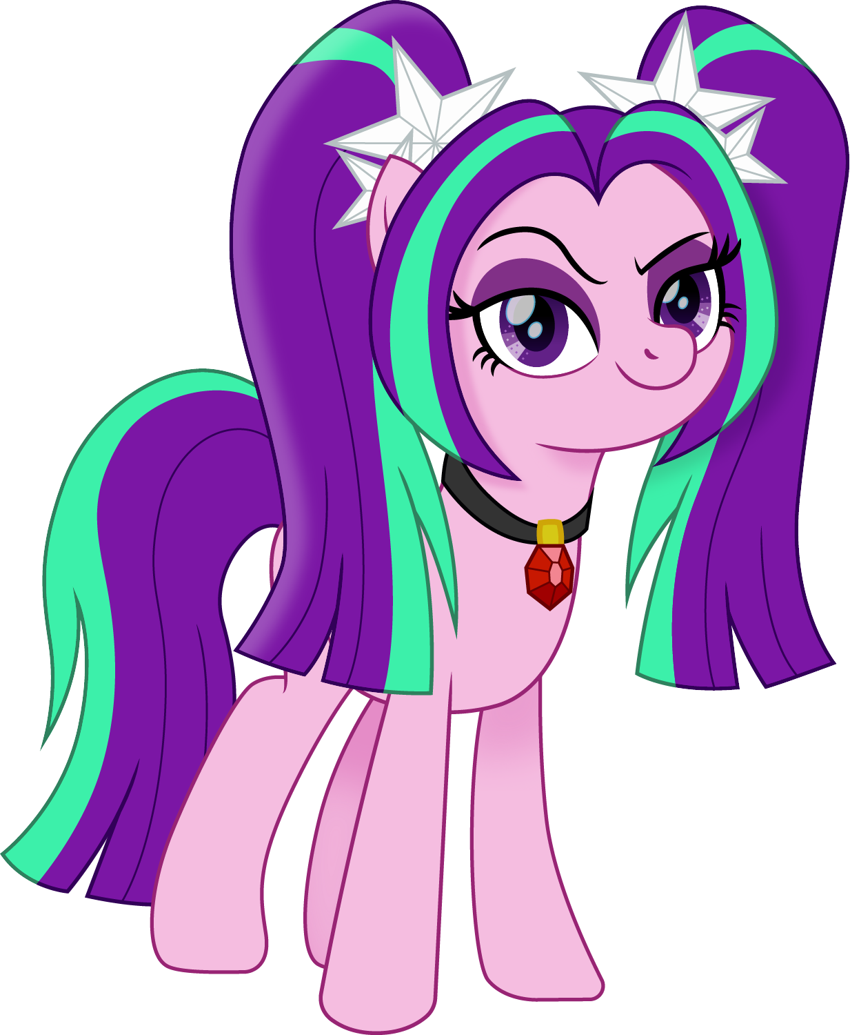 Aria Blaze pony by CloudyGlow on DeviantArt