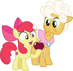 Apple Bloom and Goldie Delicious by CloudyGlow