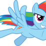 Rainbow Dash flying