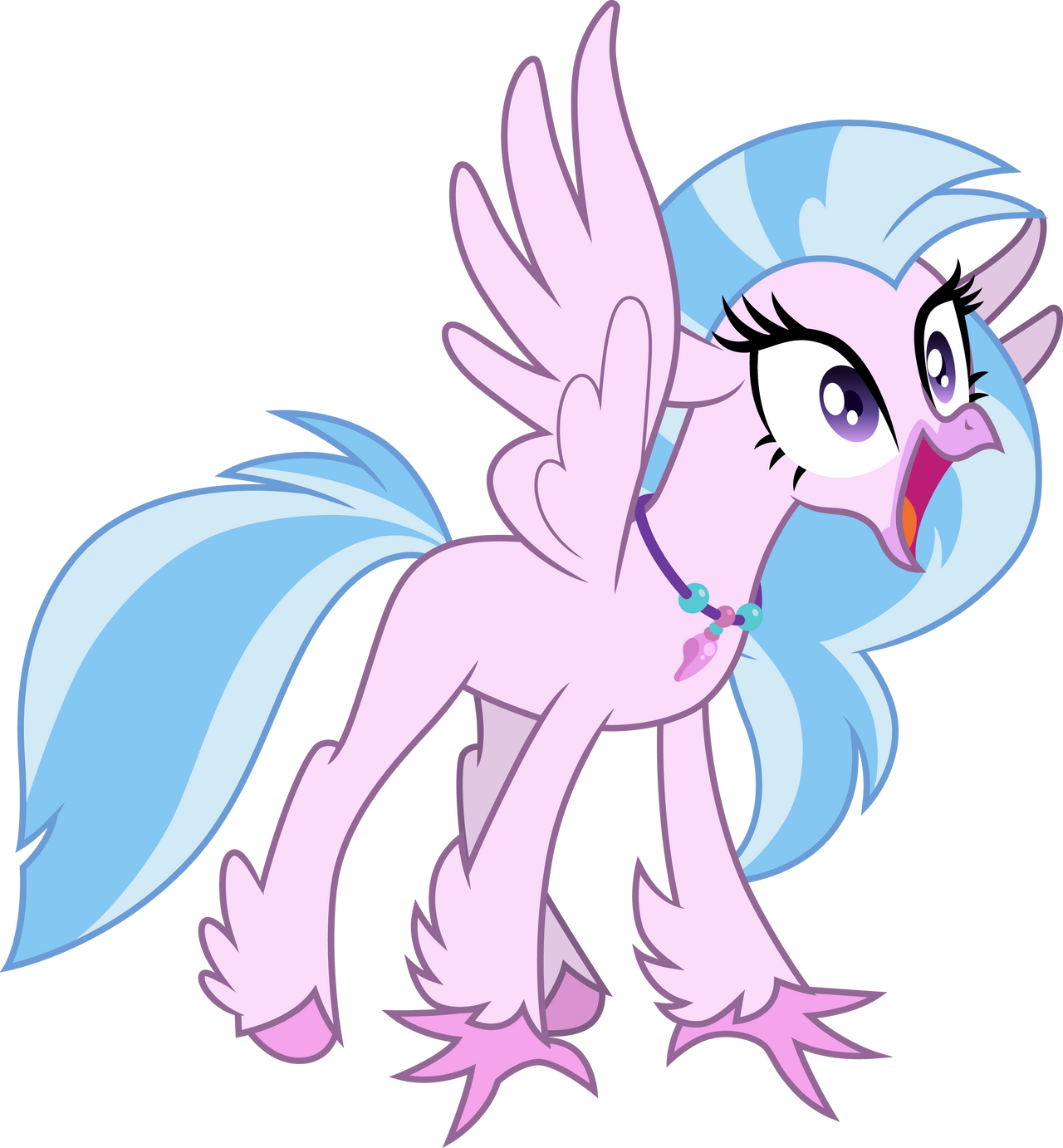 Excited Silverstream by CloudyGlow on DeviantArt