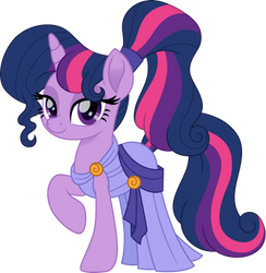 Twilight Sparkle as Megara no glasses