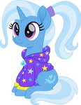 Trixie in a hoodie