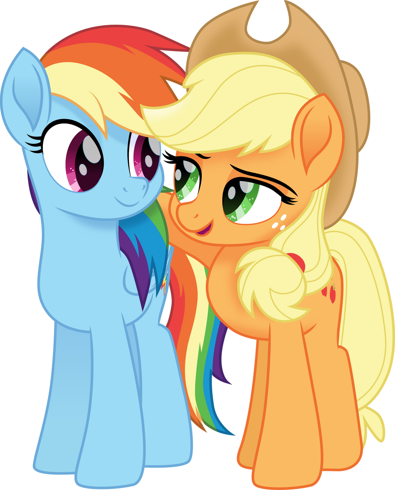 Aj Rd Mlp AJ and RD by CloudyGlow on DeviantArt
