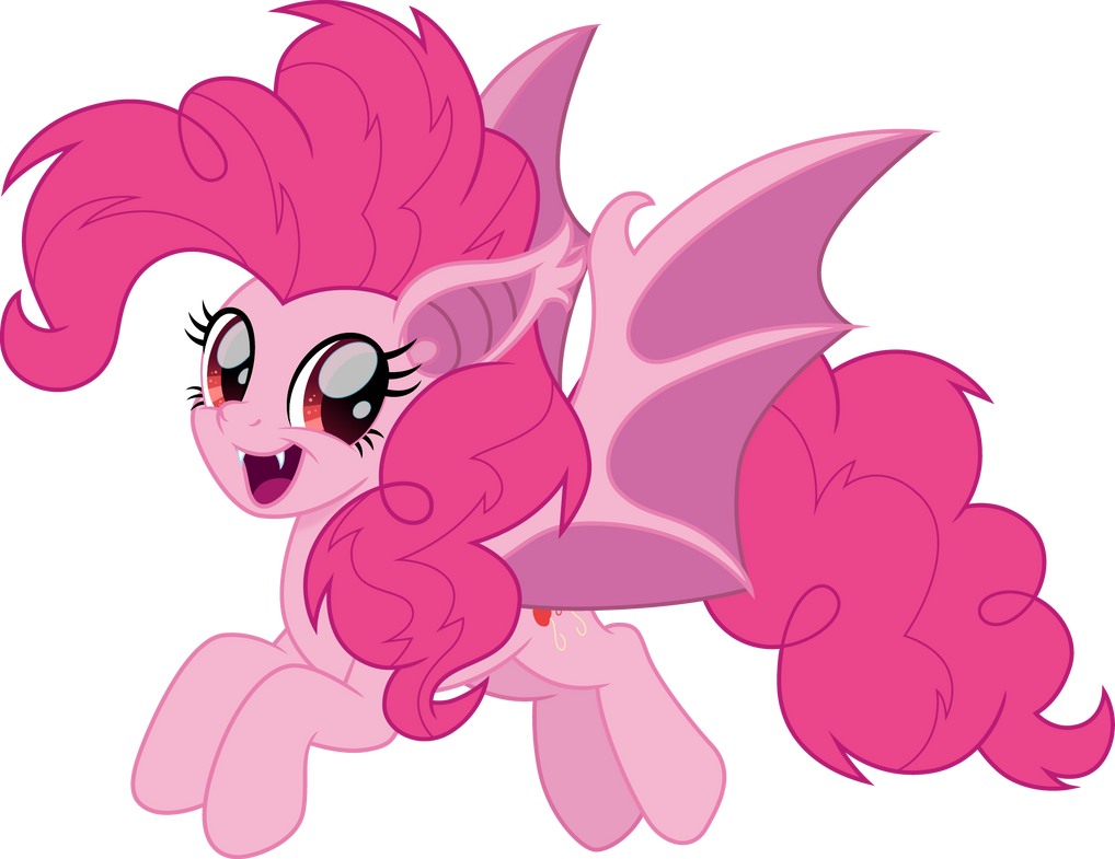 Pinkie Pie bat pony by CloudyGlow on DeviantArt
