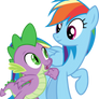 Rainbow Dash and Spike