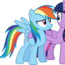 Rainbow Dash and Twilight Sparkle