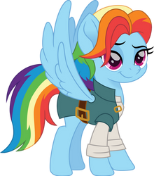 Rainbow Dash as Eugene by CloudyGlow