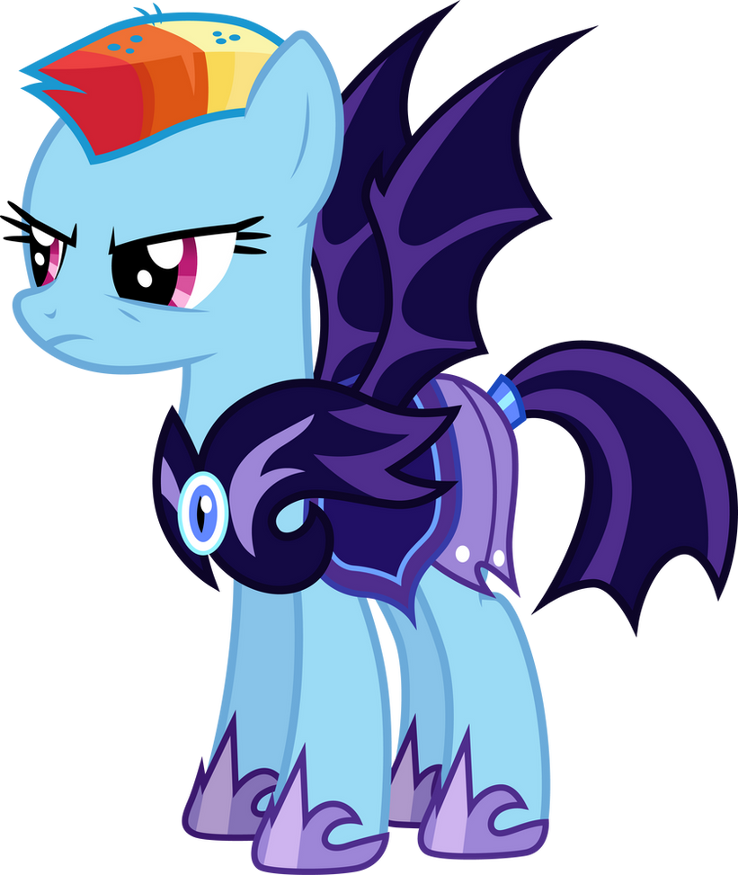 Batdash Bat Guard Rainbow Dash by CloudyGlow on DeviantArt