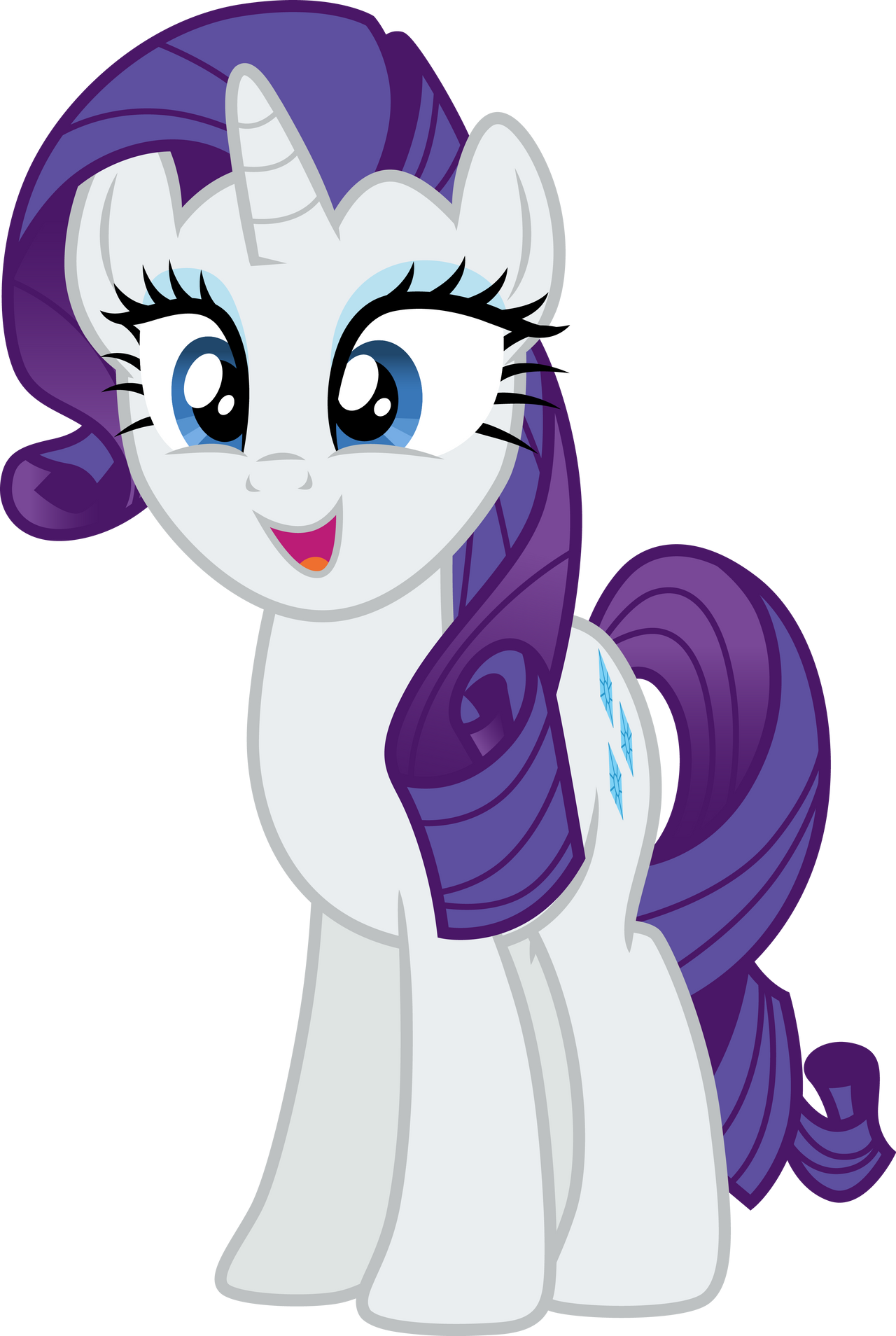 Pleased Rarity by CloudyGlow on DeviantArt