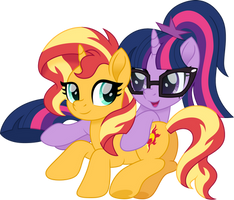 Sunset and Twilight cuddling 2023