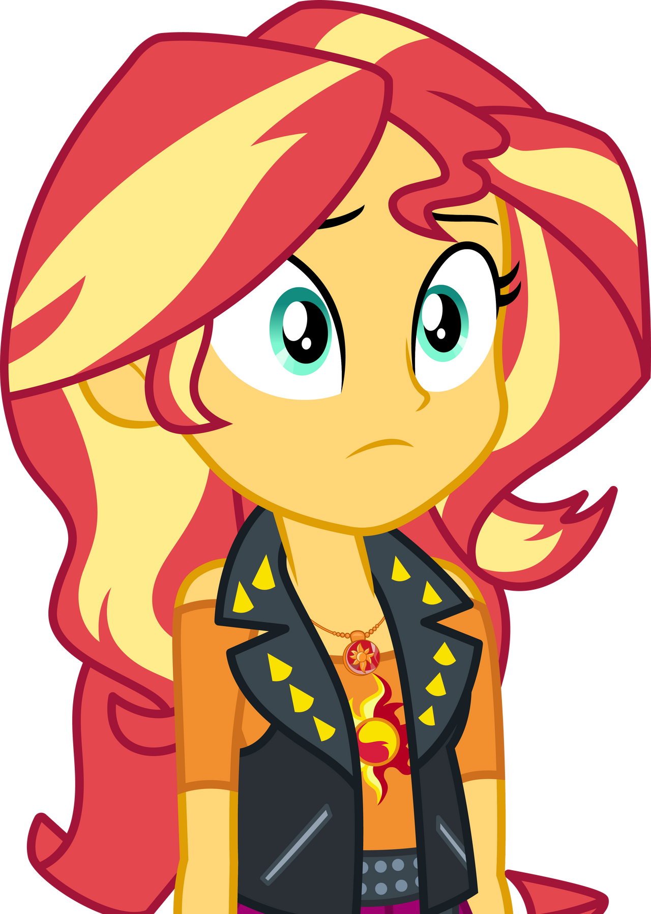 Sunset Shimmer looking at Wallflower by CloudyGlow on DeviantArt