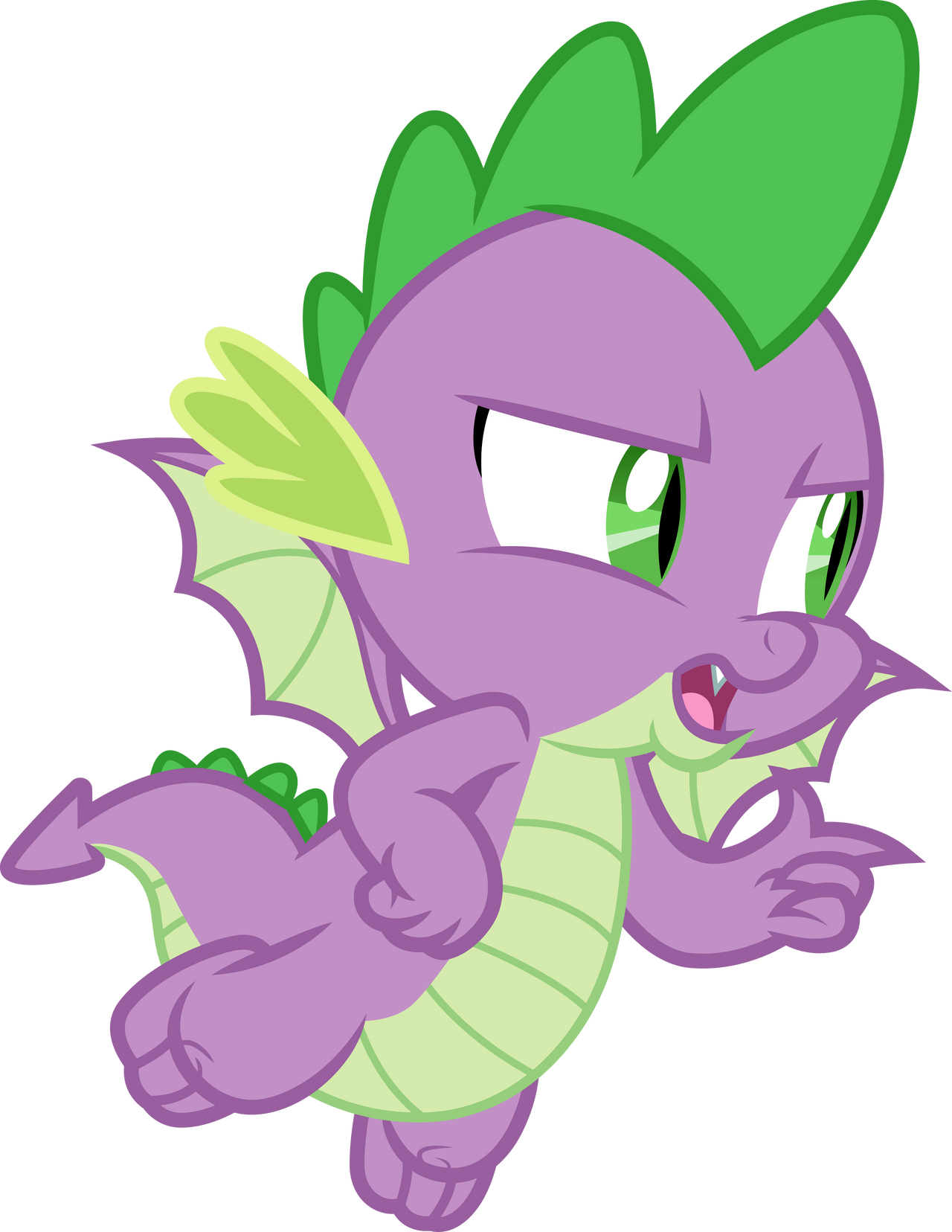 Spike speaking by CloudyGlow on DeviantArt