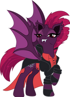 Tempest Shadow bat pony dressed