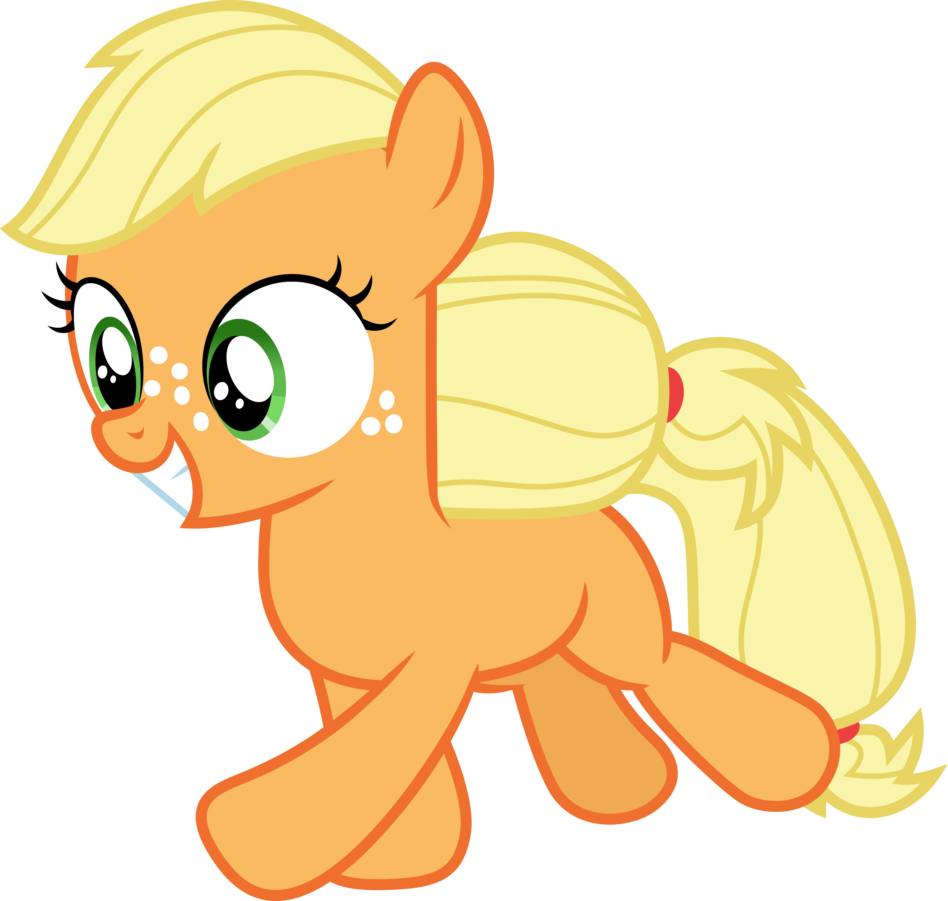 Filly Racioppo Excited filly Applejack by CloudyGlow on DeviantArt