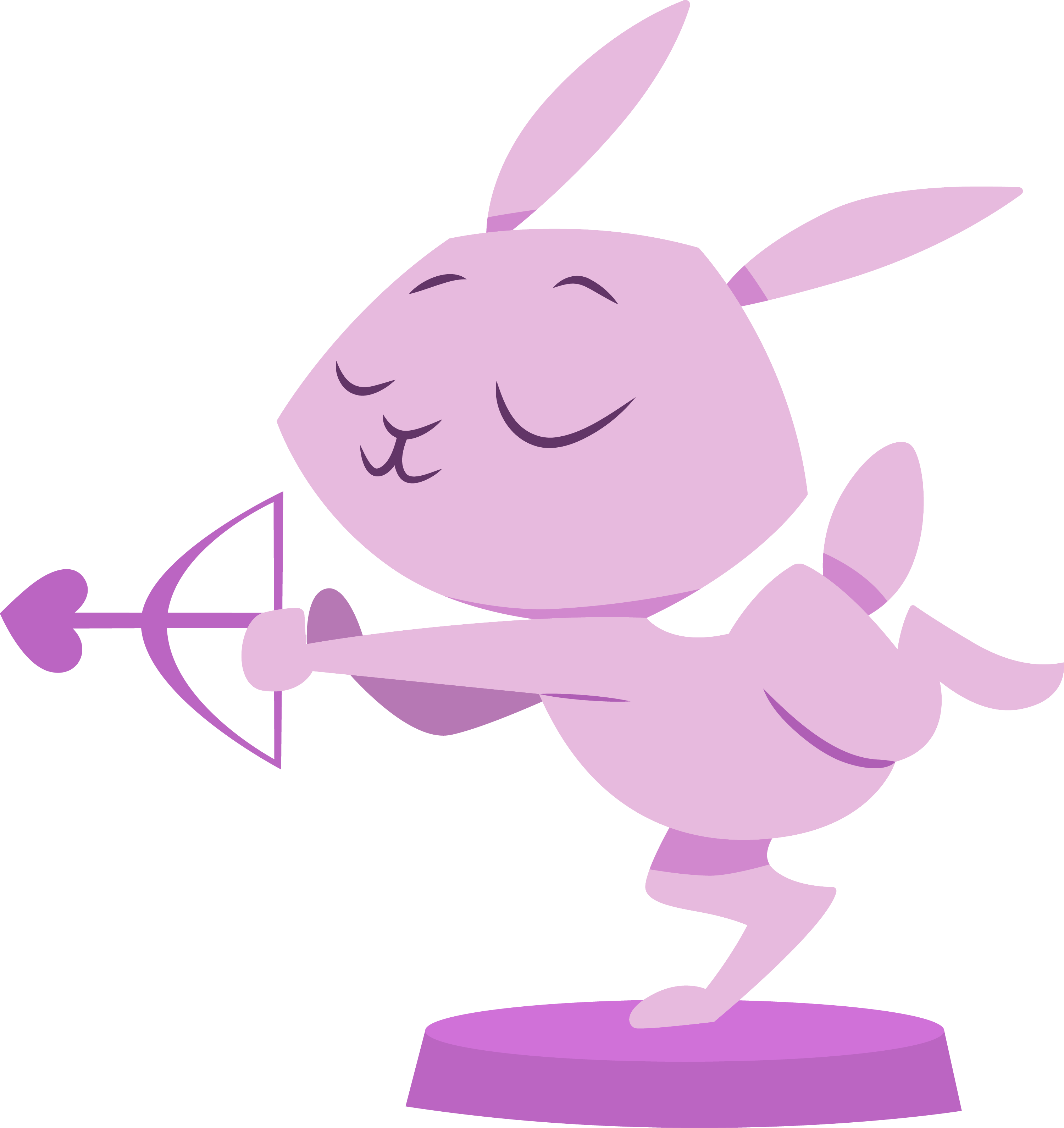 Archer Bunny statue by CloudyGlow on DeviantArt