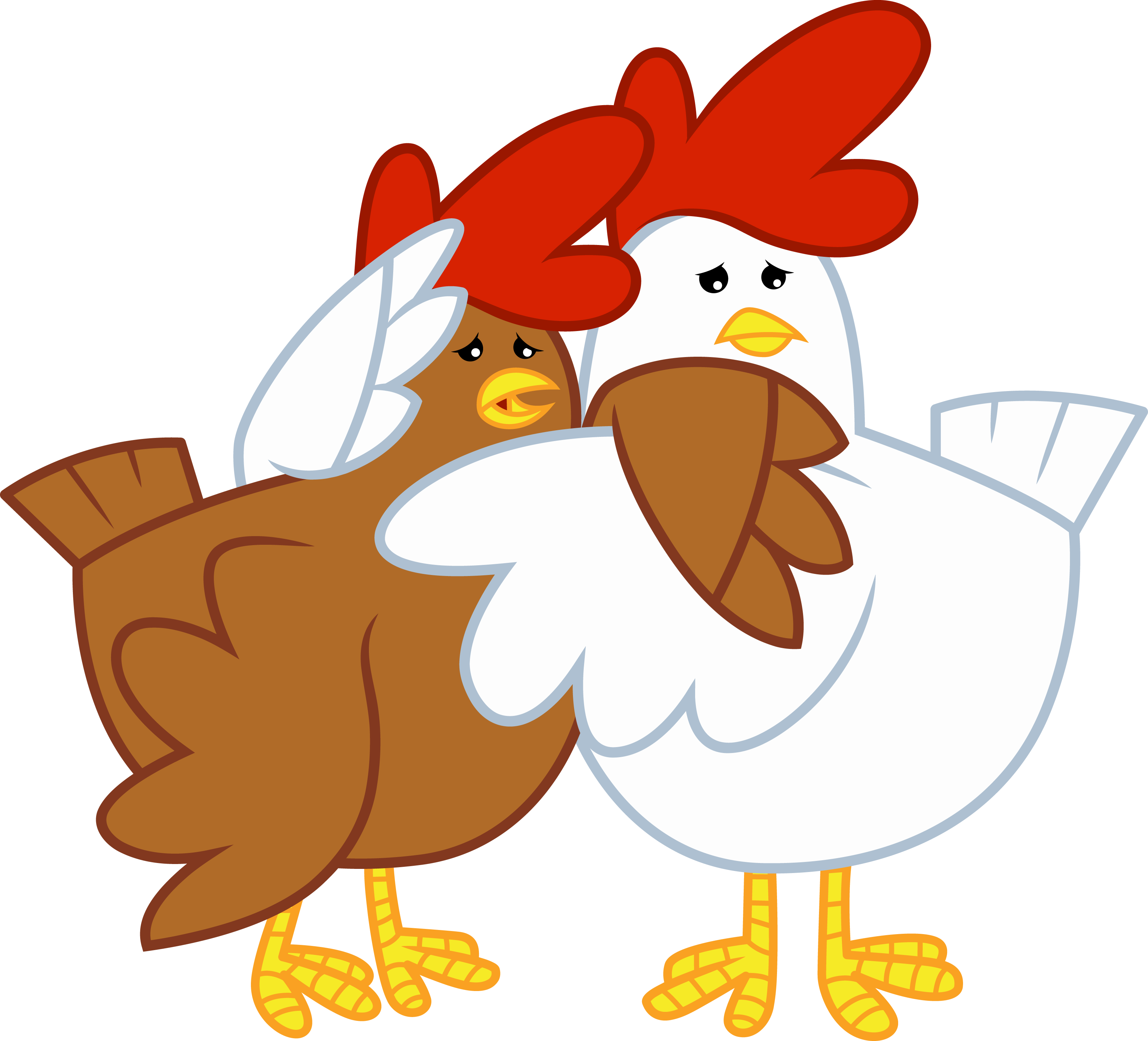 Hugging Chicken Vector Chickens Hugging by CloudyGlow on DeviantArt