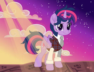 Twilight Sparkle as the 14th Doctor scene