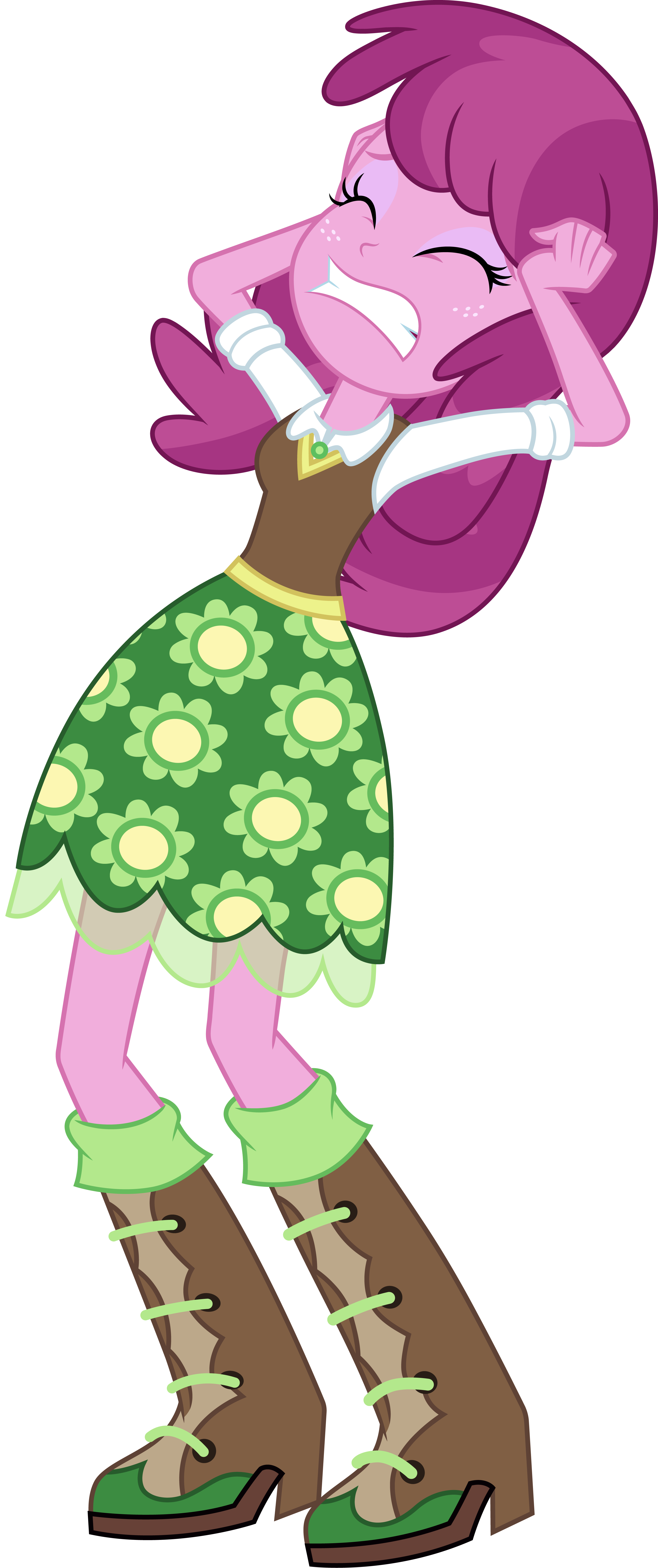 Cheerilee Color Cheerilee covering her ears by CloudyGlow on DeviantArt