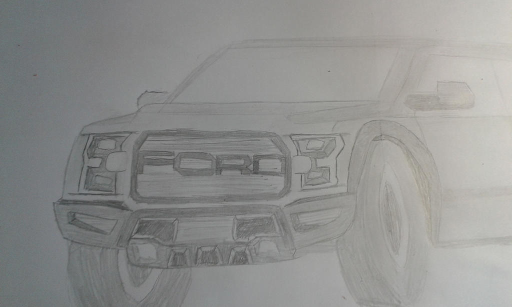 ford raptor 2016 sketch by adrianill3000 on DeviantArt