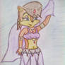 Sally as a belly dancer