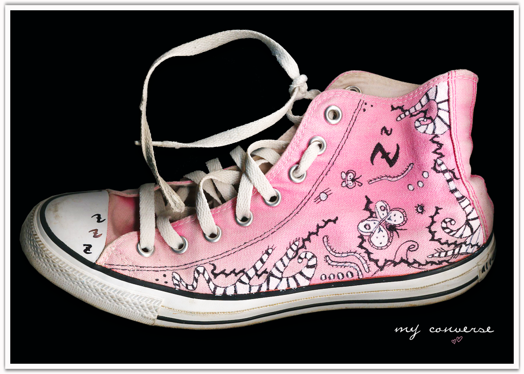 Painting my top converse