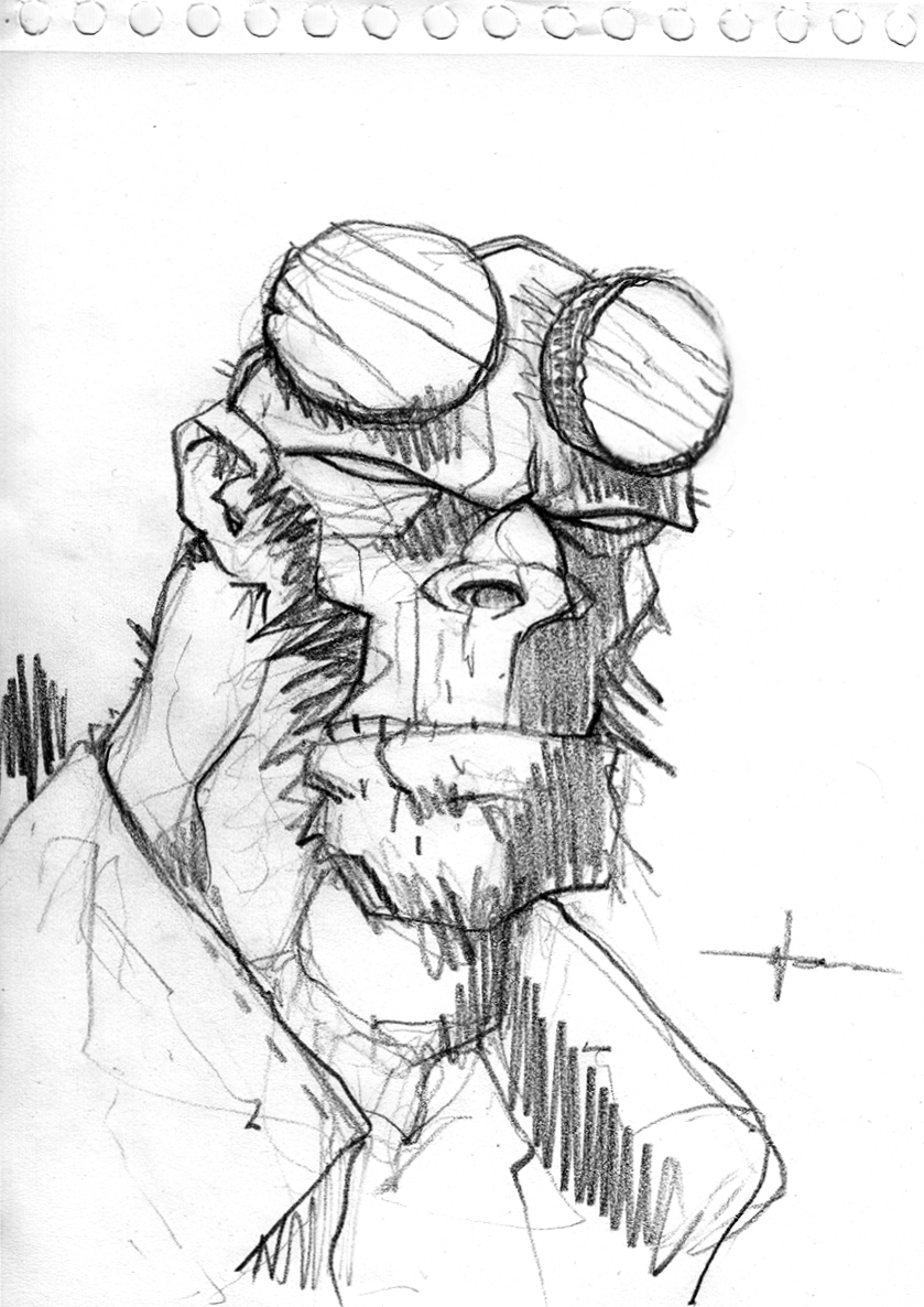 Uncle Hellboy Sketch