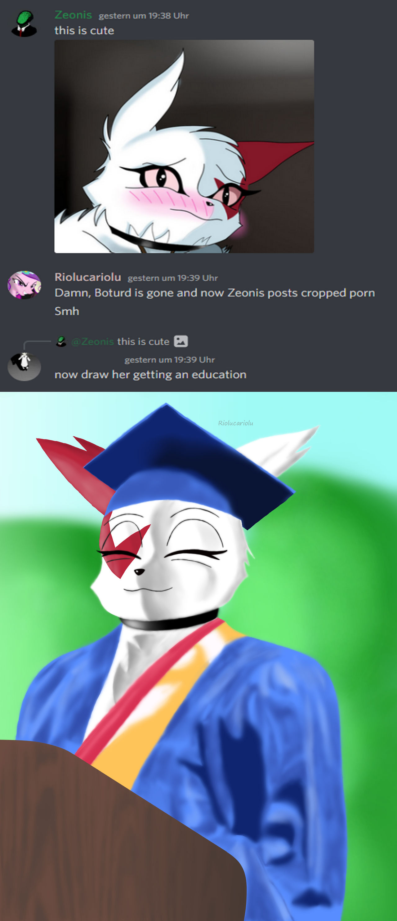 Now draw her getting an education by Riolucariolu on DeviantArt