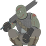 DnD half orc fighter