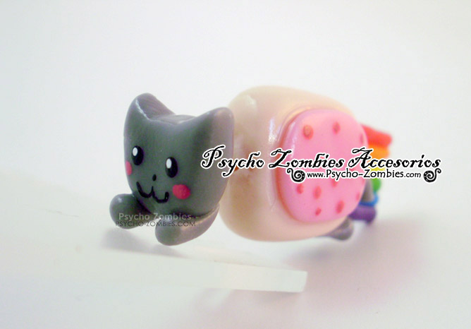 Nyan cat earring (fake plug)