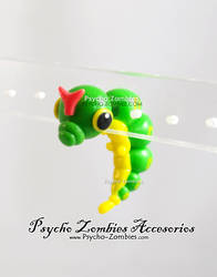 Caterpie from pokemon fake plug (stud earring)