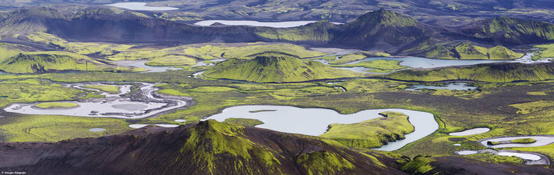 Skafta river panorama