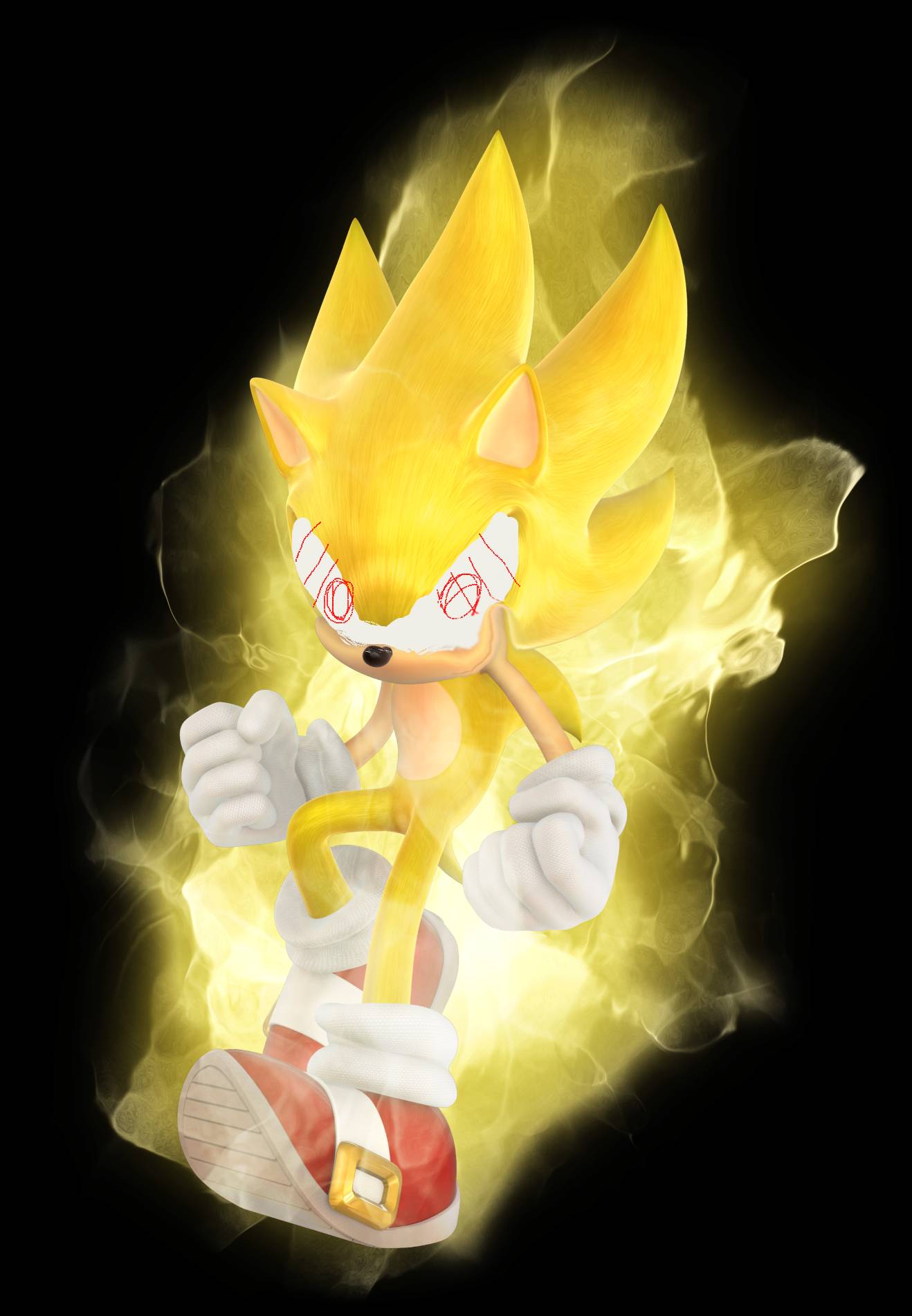 Fleetway Super Sonic Maldito Aumentar Poder 8 by Masorthehedgehog on  DeviantArt