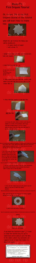 my first origami tutorial O.0