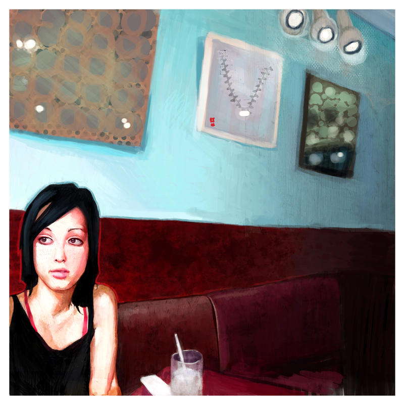 Cafe Blue Deviantart Blue cafe by Exclamationz on DeviantArt