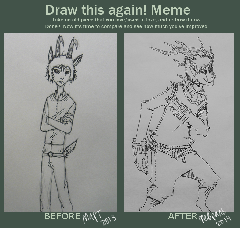 Draw this again Meme Goatman