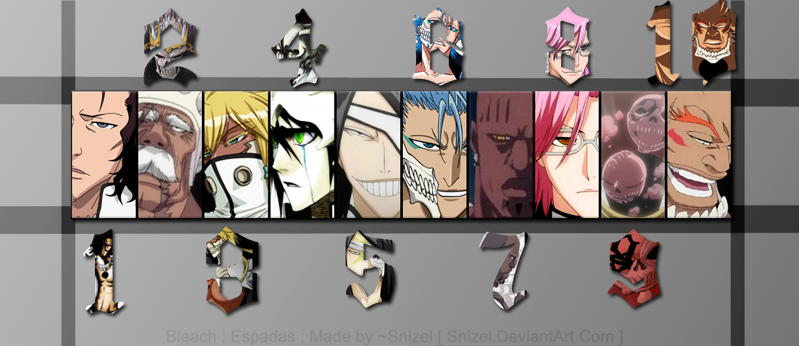 Bleach Espada Numbers In Order at Winnie Norris blog