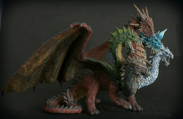 5 Headed Dragon Statue