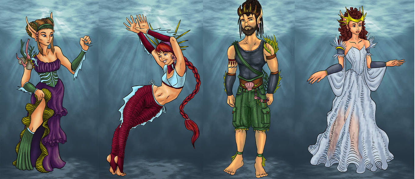 The Little Mermaid Costumes - Family by RobynRose