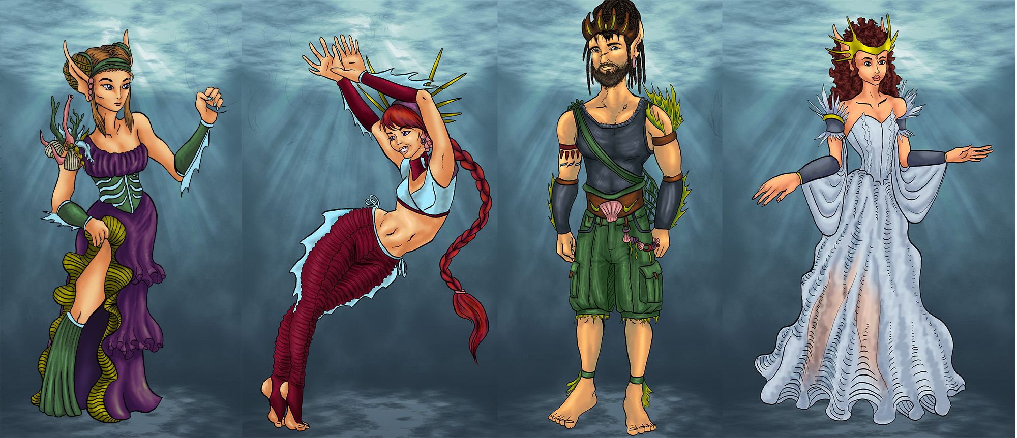 The Little Mermaid Costumes - Family by RobynRose