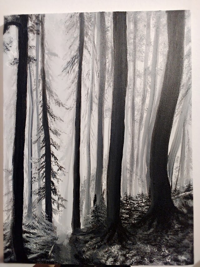 BW forest study by RobynRose