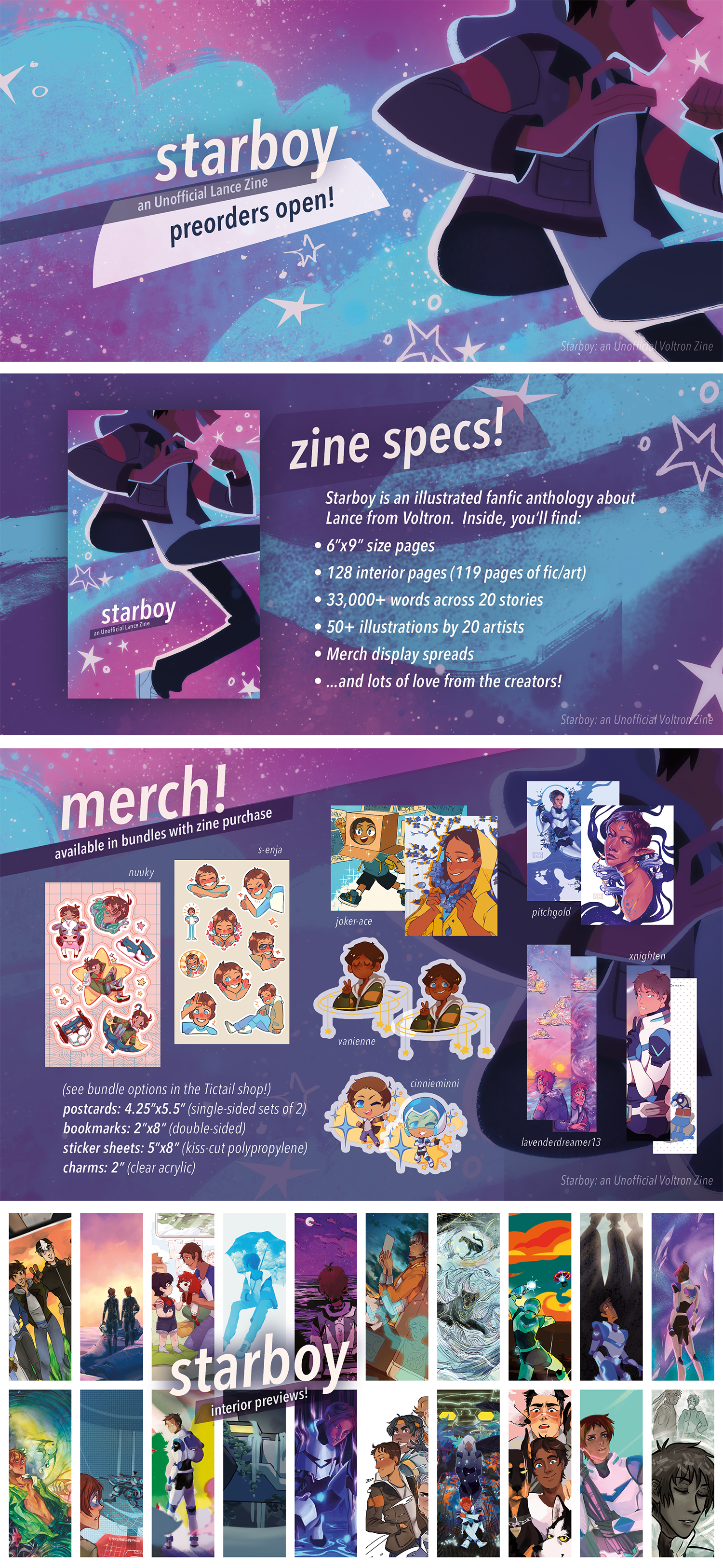 Starboy: A Voltron Legendary Defender Charity Zine by RobynRose