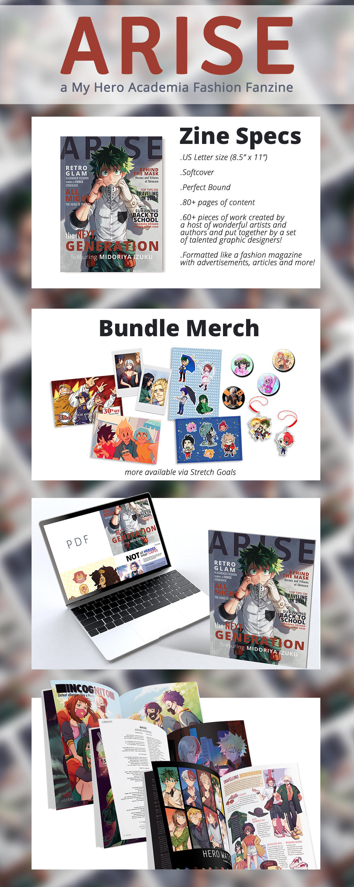 Arise - an unofficial My Hero Academia zine by RobynRose