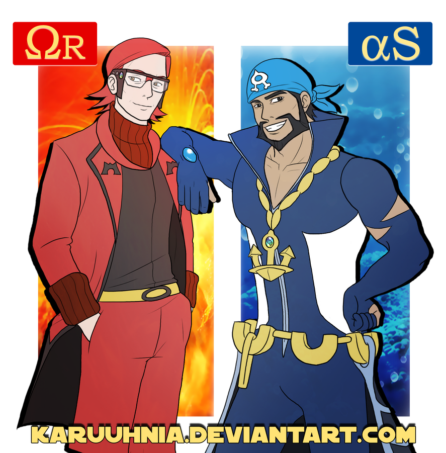 Pokemon ORAS - Maxie and Archie by karuuhnia on DeviantArt