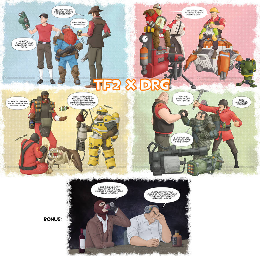 Tf2 Rocks Team Fortress 2 x Deep Rock Galactic by karuuhnia on DeviantArt