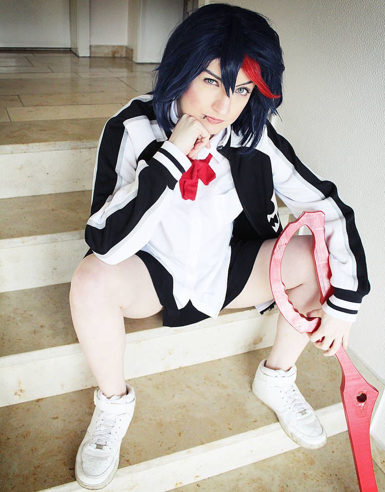 matoi male cosplay Ryuko Black girl getting fucked