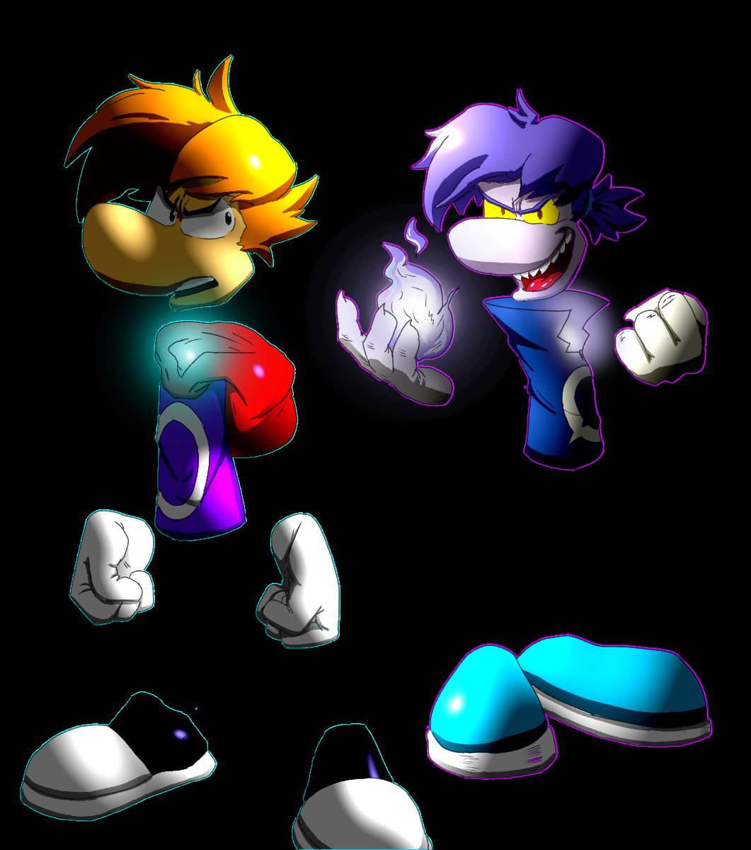Rayman vs Raymesis by JoeTheArt on DeviantArt