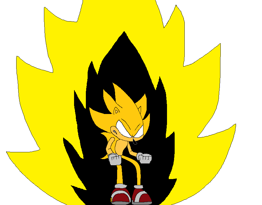 Rage Dark Super Sonic charging by IvanDani75 on DeviantArt