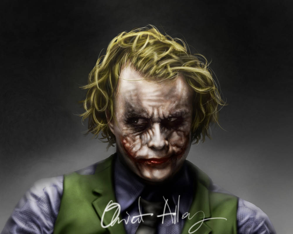 Heath Ledger as Joker (Painter) by OrientAlley on DeviantArt