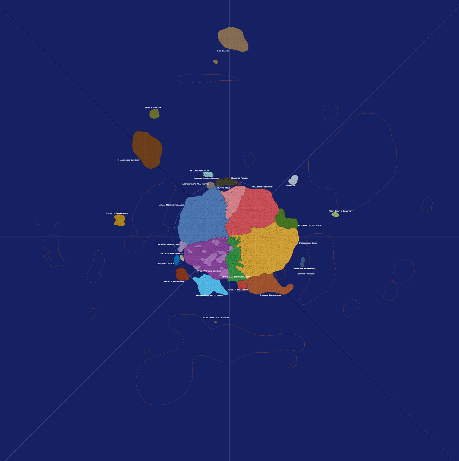 Battletech 3025 Political Map by tau0011 on DeviantArt
